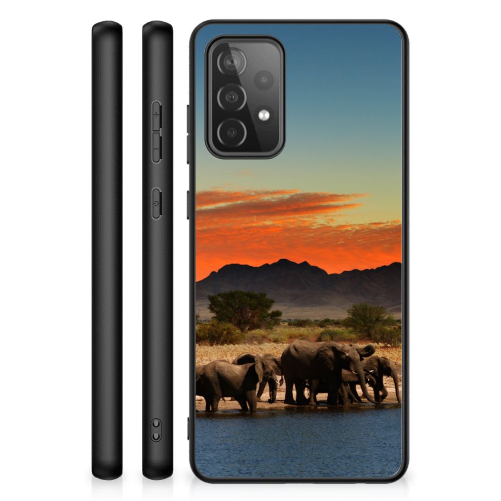 Samsung Galaxy A72 (5G/4G) Dierenprint Telefoonhoesje Olifanten