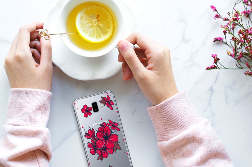 Samsung Galaxy J6 Plus (2018) TPU Case Blossom Red
