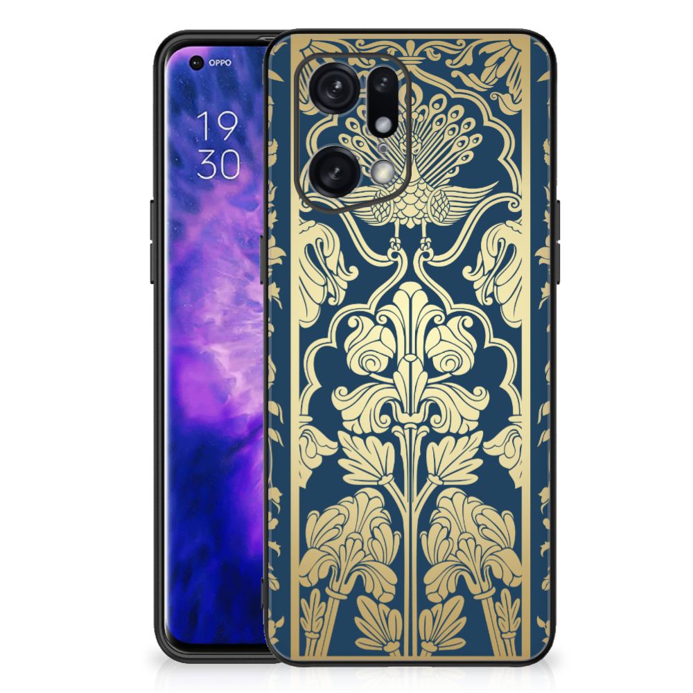 OPPO Find X5 Pro Bloemen Hoesje Beige Flowers