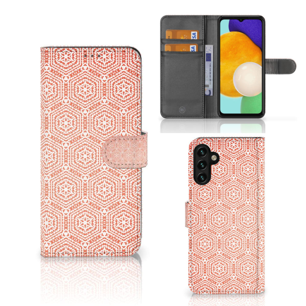 Samsung Galaxy A04s | Samsung Galaxy A13 5G Telefoon Hoesje Pattern Orange