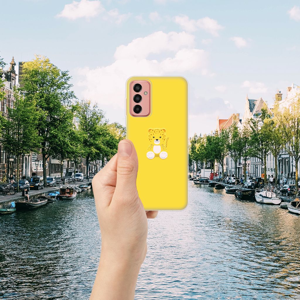 Samsung Galaxy M13 | M23 Telefoonhoesje met Naam Baby Leopard B2C Telecom