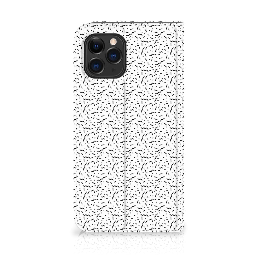 Apple iPhone 11 Pro Hoesje met Magneet Stripes Dots