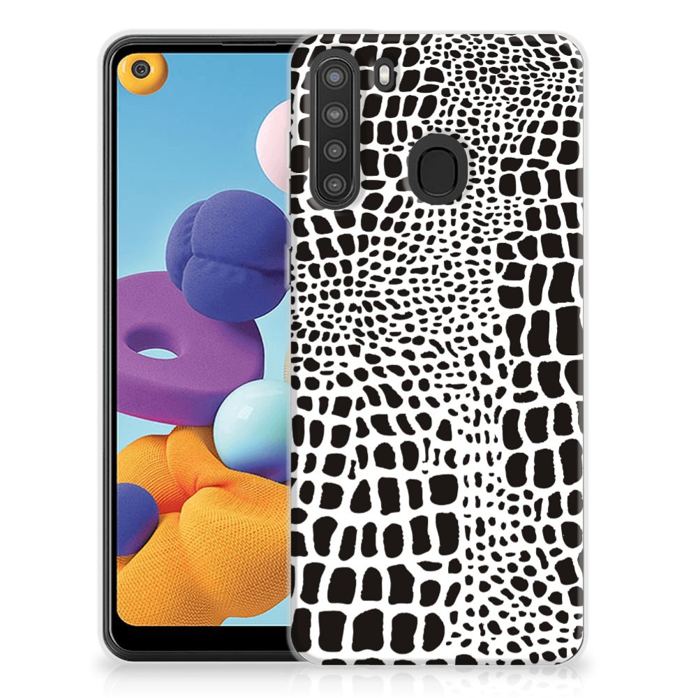 Samsung Galaxy A21 TPU Hoesje Slangenprint B2C Telecom