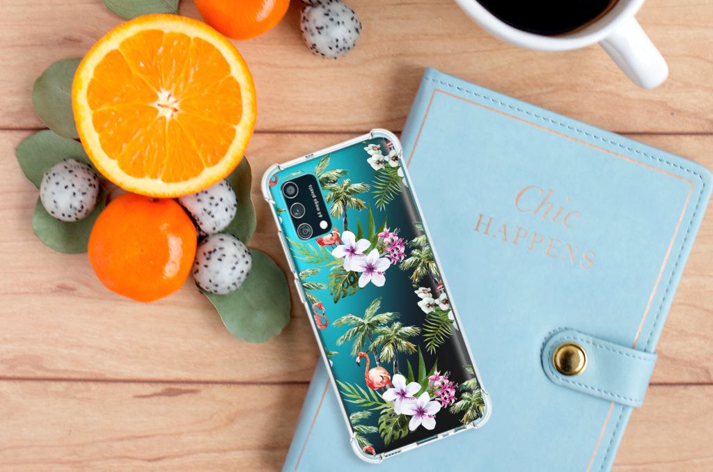 Samsung Galaxy M02s | A02s Case Anti-shock Flamingo Palms B2C Telecom