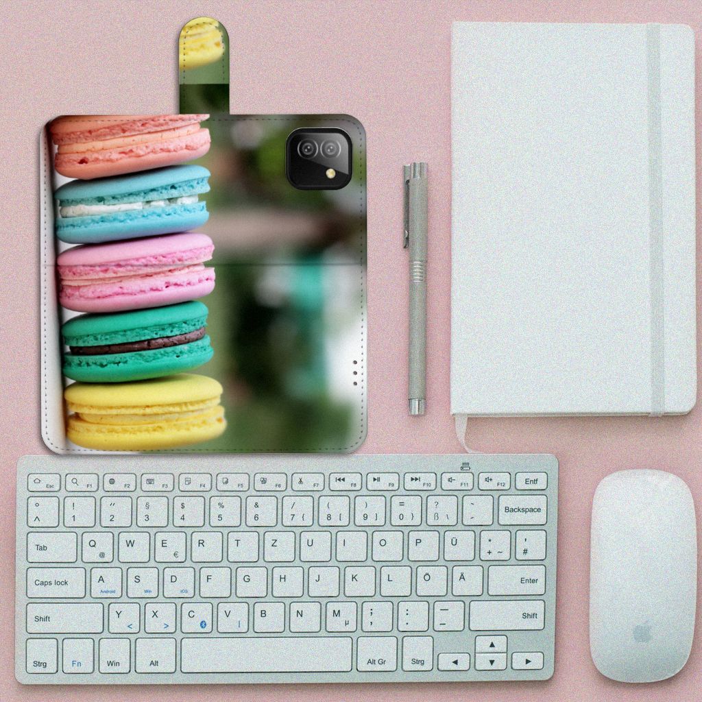 Samsung Galaxy A03 Book Cover Macarons