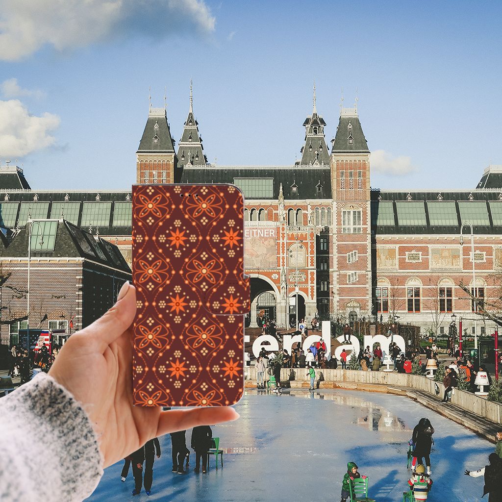Apple iPhone 11 Pro Max Telefoon Hoesje Batik Brown