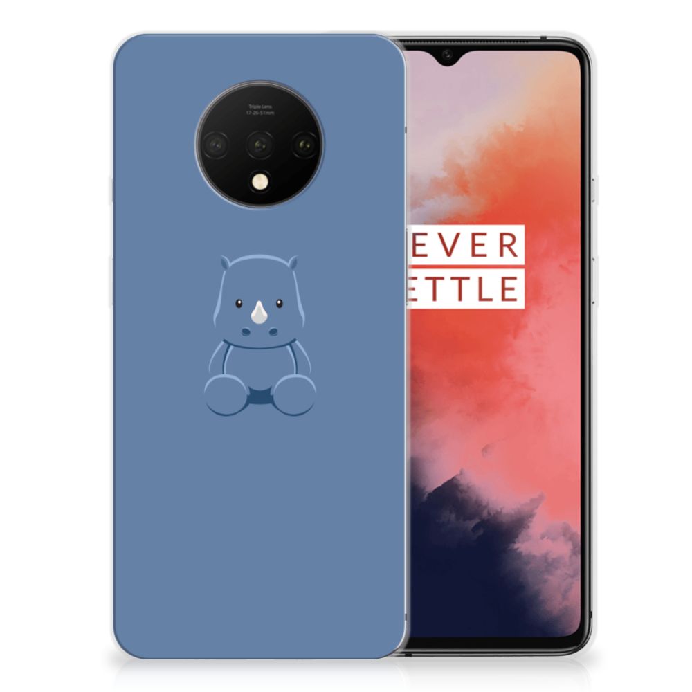 OnePlus 7T Telefoonhoesje met Naam Baby Rhino