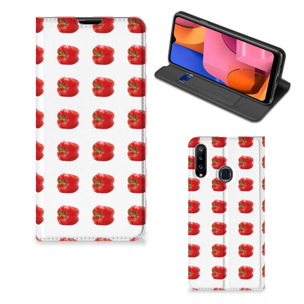 Samsung Galaxy A20s Flip Style Cover Paprika Red - B2C Telecom