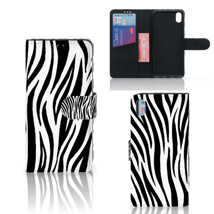 Xiaomi Redmi 7A Telefoonhoesje met Pasjes Zebra