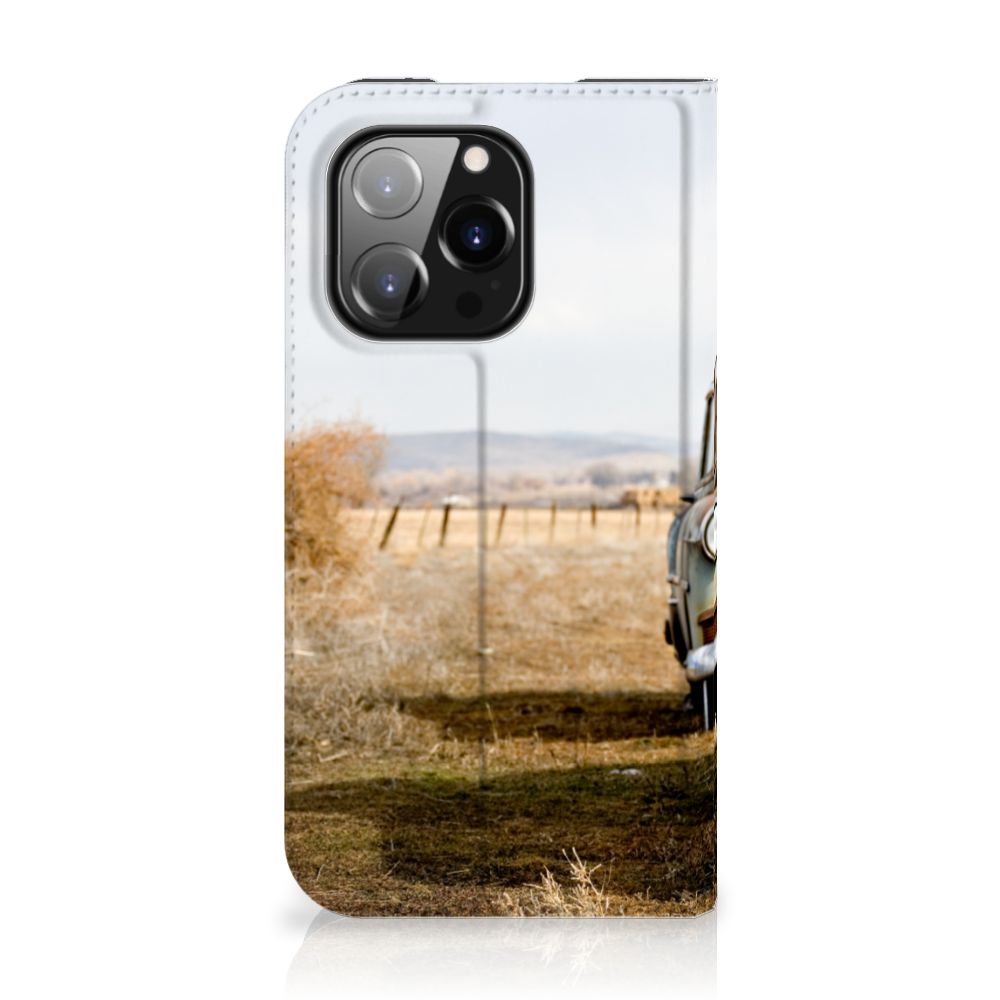 iPhone 14 Pro Stand Case Vintage Auto