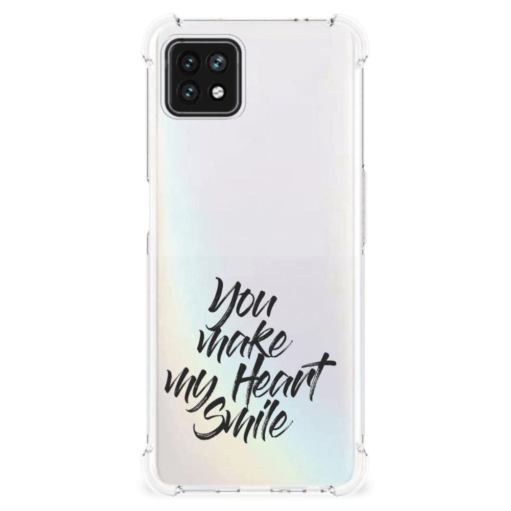 OPPO A53 5G | A73 5G Telefoonhoesje met tekst Heart Smile