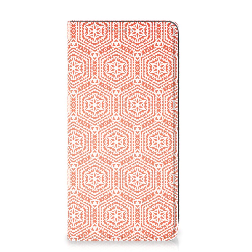 Samsung Galaxy A41 Hoesje met Magneet Pattern Orange