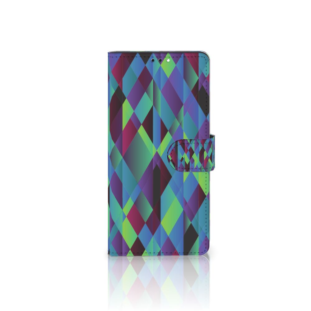 Xiaomi Redmi Note 10 Pro Book Case Abstract Green Blue