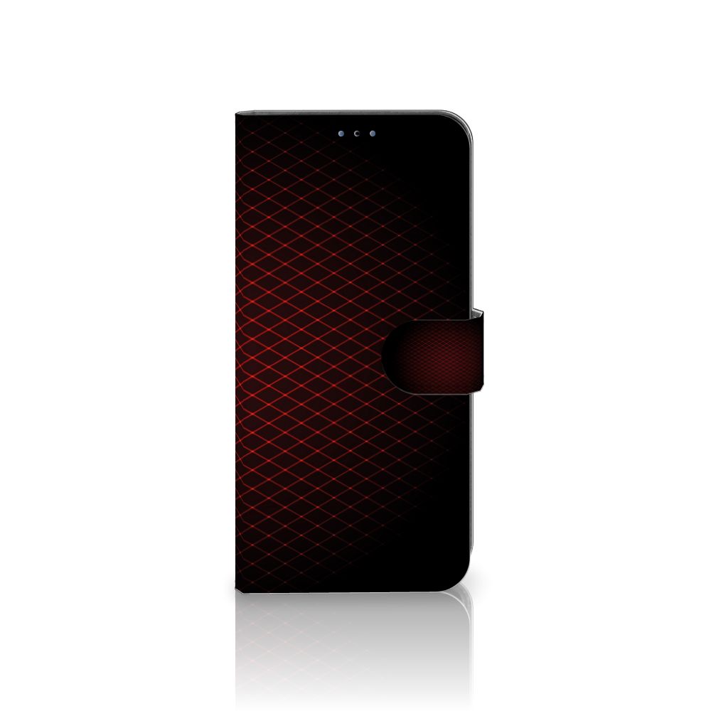 Samsung Galaxy A03s Telefoon Hoesje Geruit Rood met strak en minimalistisch ontwerp.