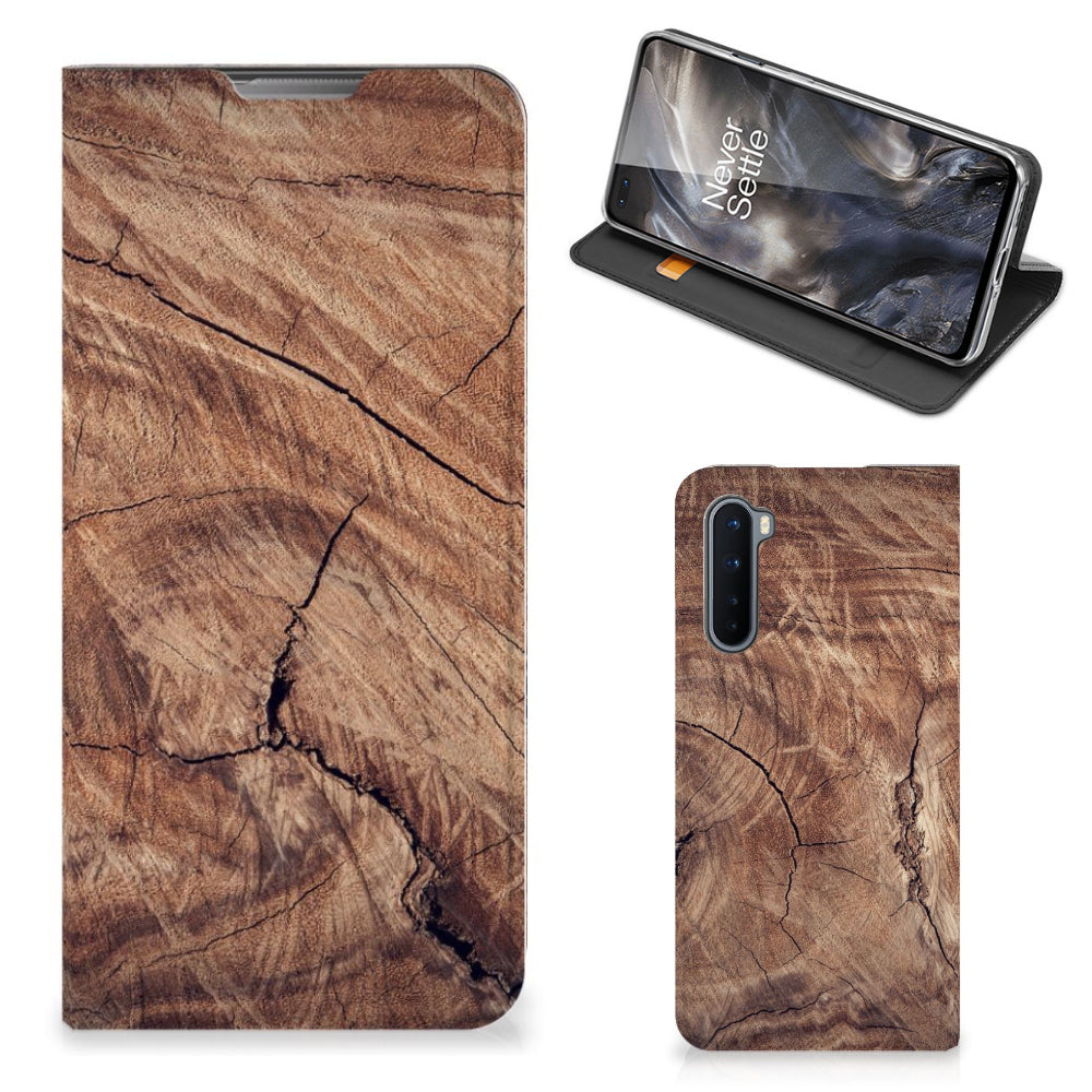 OnePlus Nord Book Wallet Case Tree Trunk