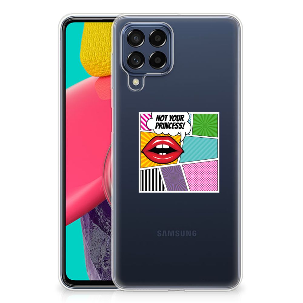 Samsung Galaxy M53 Silicone Back Cover Popart Princess