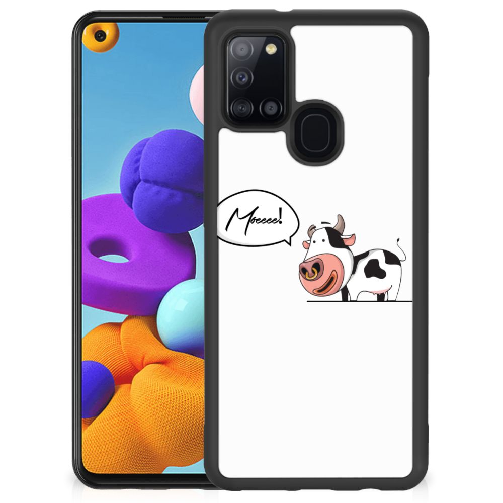 Samsung Galaxy A21s Bumper Hoesje Cow