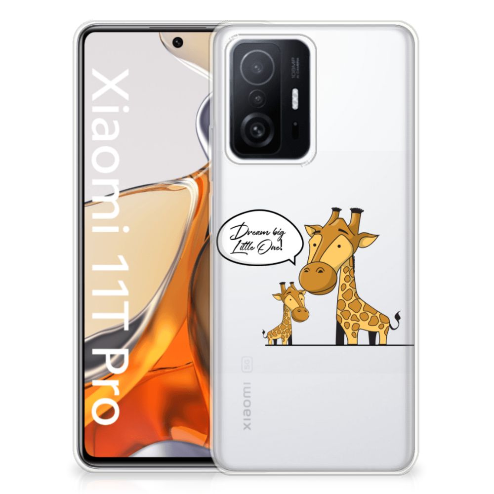 Xiaomi 11T | 11T Pro Telefoonhoesje met Naam Giraffe