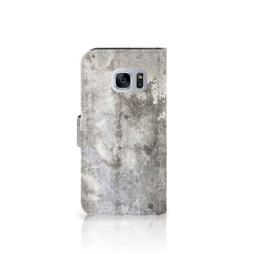 Samsung Galaxy S7 Bookcase Beton Print