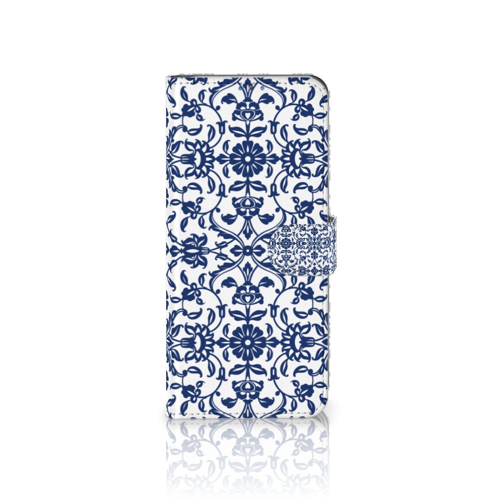 Motorola G8 Power Lite Hoesje Flower Blue