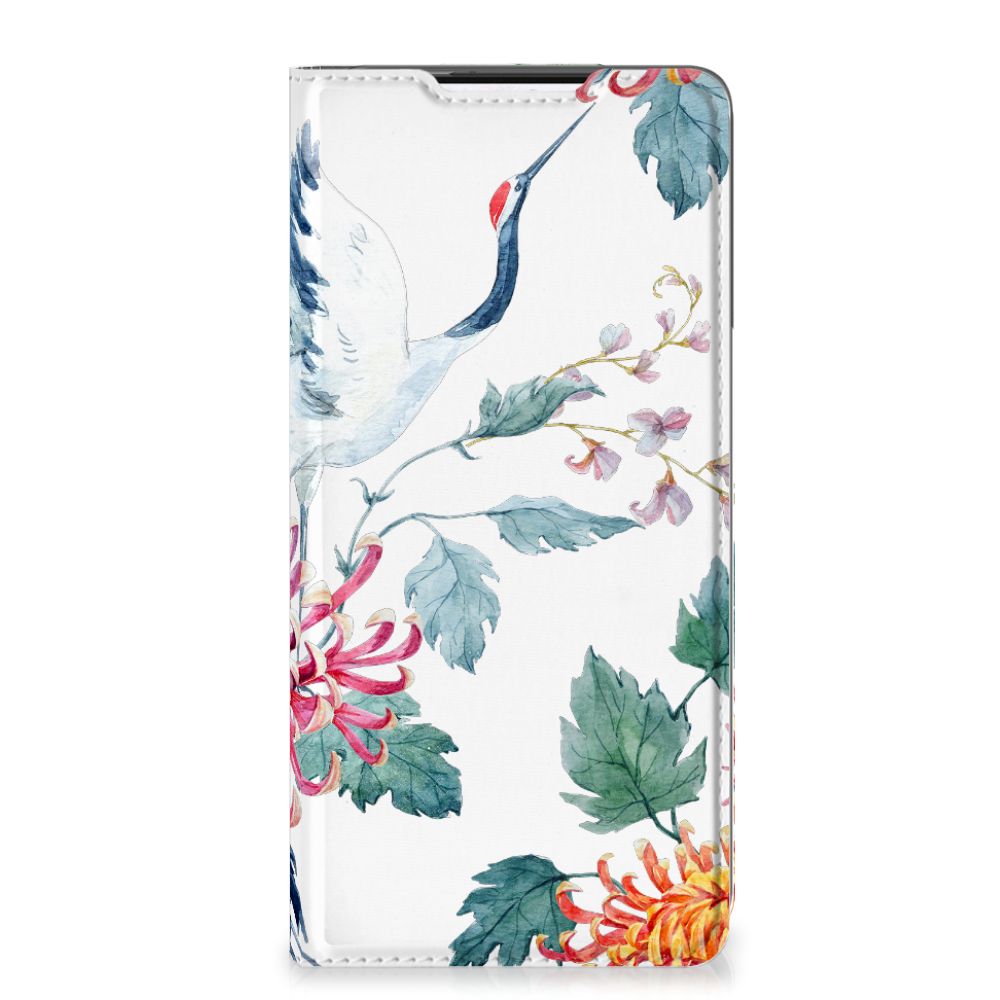 Samsung Galaxy S21 Plus Hoesje maken Bird Flowers - B2C Telecom