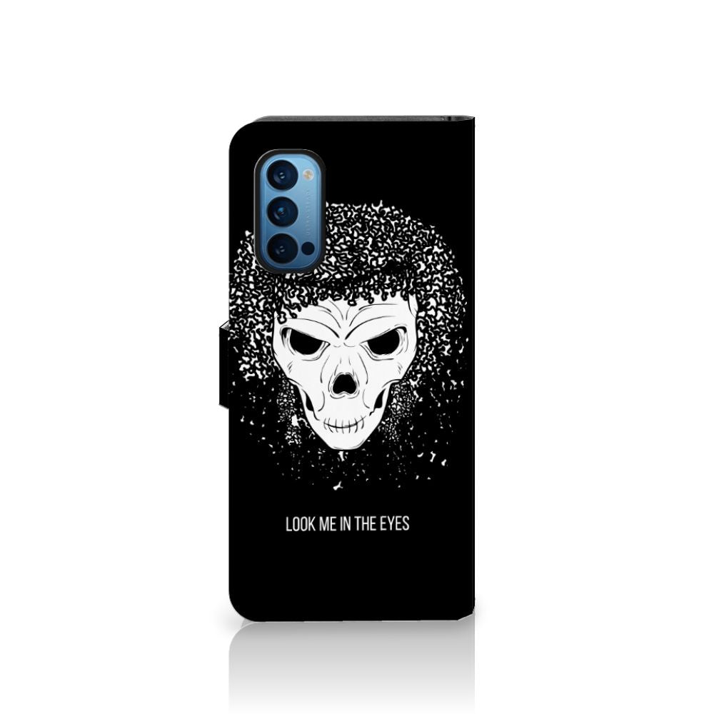 Telefoonhoesje met Naam OPPO Reno 4 Pro 5G Skull Hair