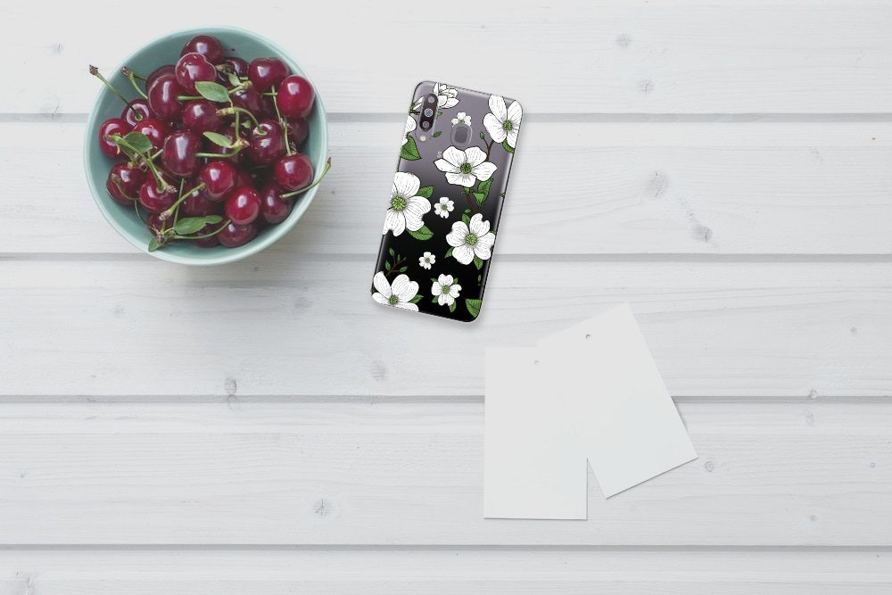 Samsung Galaxy M30 TPU Case Dogwood Flowers
