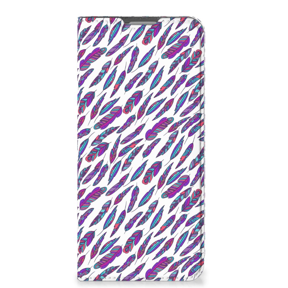 OPPO Reno8 Lite Hoesje met Magneet Feathers Color - B2C Telecom
