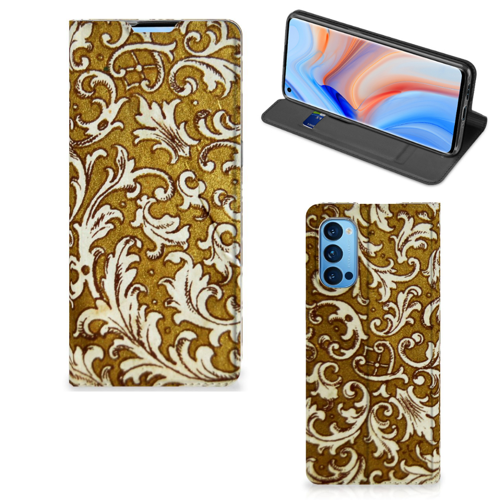 Telefoon Hoesje OPPO Reno4 Pro 5G Barok Goud - B2C Telecom