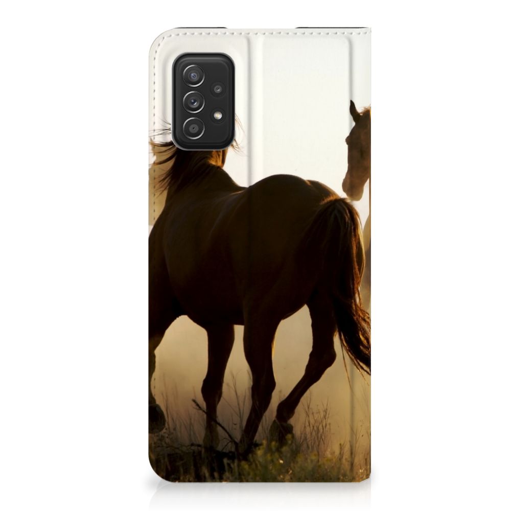 Samsung Galaxy A03s Hoesje maken Design Cowboy met paardenprint in een prachtig landschap