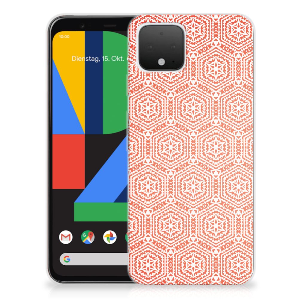 Google Pixel 4 TPU bumper Pattern Orange