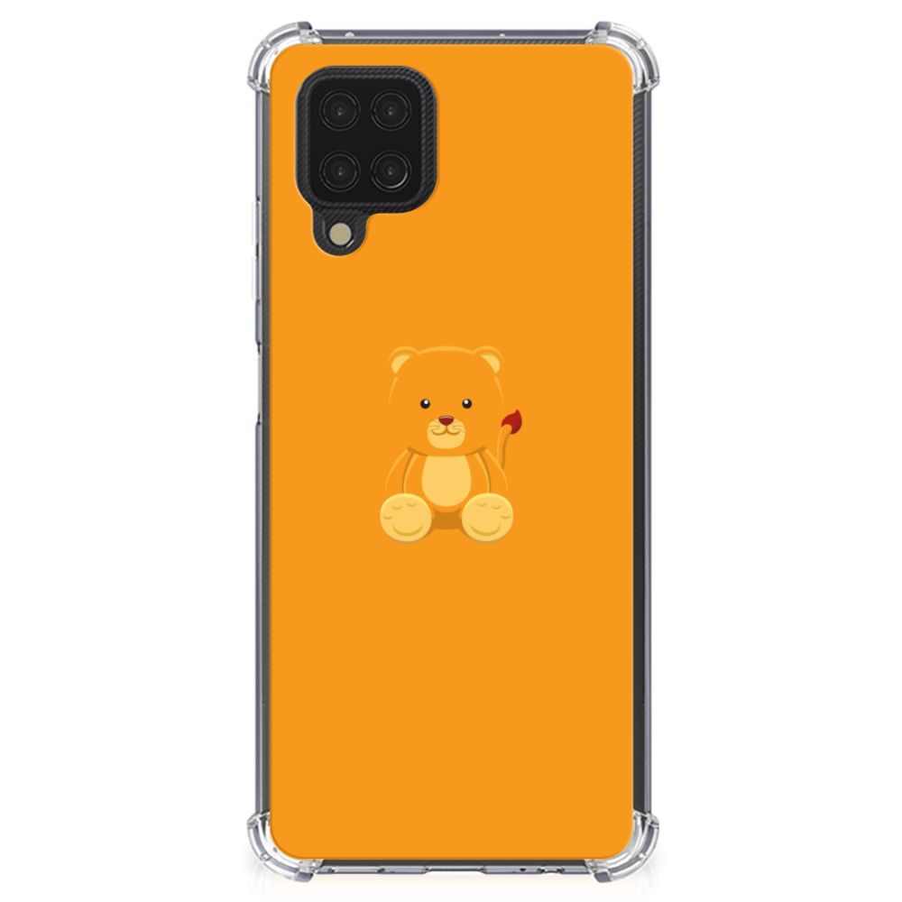 Samsung Galaxy A12 Stevig Bumper Hoesje Baby Beer - B2C Telecom