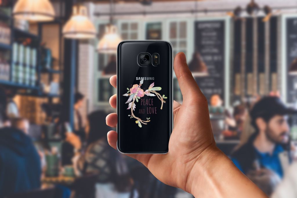 Samsung Galaxy S7 Telefoonhoesje met Naam Boho Text