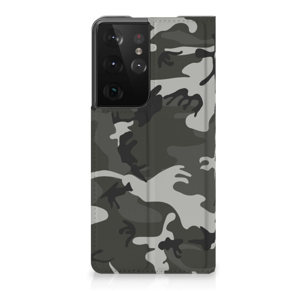 Samsung Galaxy S21 Ultra Hoesje met Magneet Army Light - B2C Telecom
