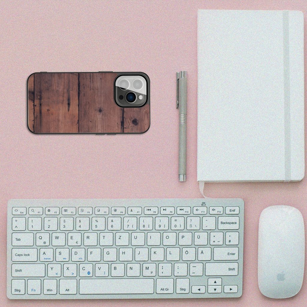 iPhone 13 Pro Houten Print Telefoonhoesje Old Wood B2C Telecom