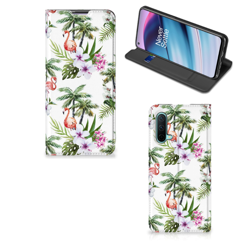 OnePlus Nord CE 5G Hoesje maken Flamingo Palms - B2C Telecom