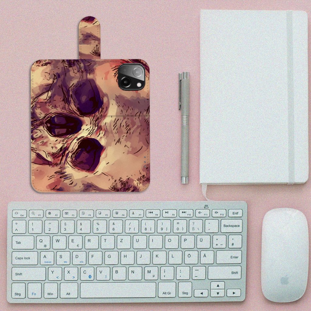 Telefoonhoesje met Naam iPhone 13 Mini Skullhead