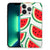 iPhone 13 Pro Max Siliconen Case Watermelons met kleurrijk watermeloen patroon 🍉 op een transparante achtergrond.