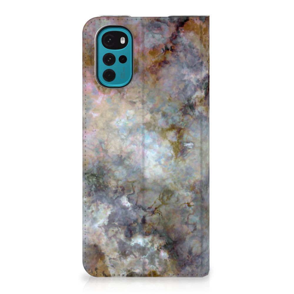 Motorola Moto G22 Standcase Marmer Grijs - B2C Telecom