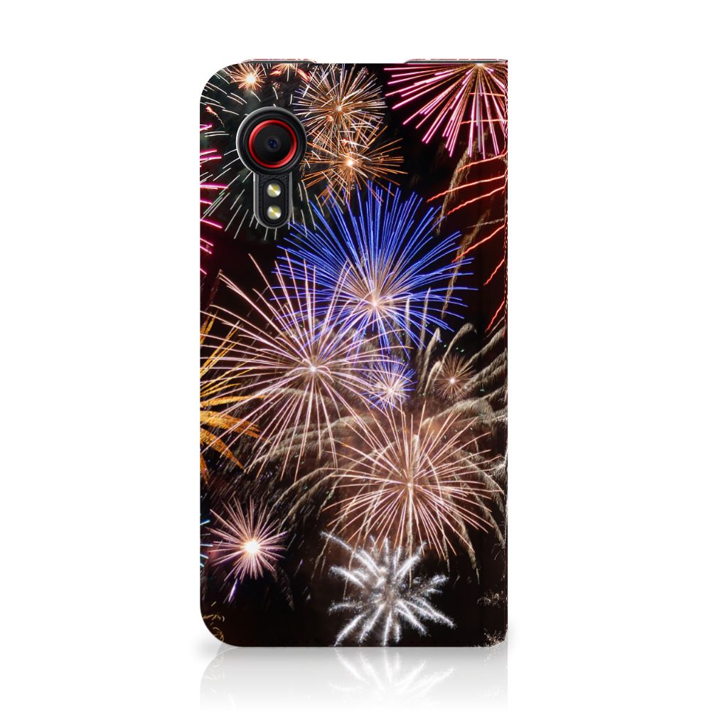 Samsung Galaxy Xcover 5 Hippe Standcase Vuurwerk - B2C Telecom