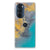 Motorola Edge 30 Pro TPU Siliconen Hoesje Marble Blue Gold