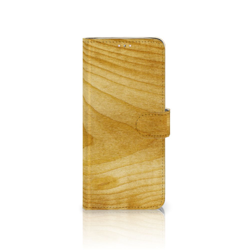 Samsung Note 10 Lite Book Style Case Licht Hout