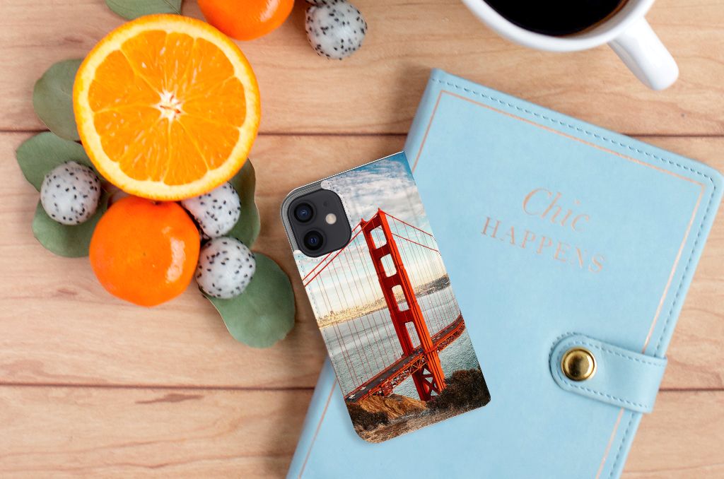 iPhone 12 Mini Book Cover Golden Gate Bridge - B2C Telecom