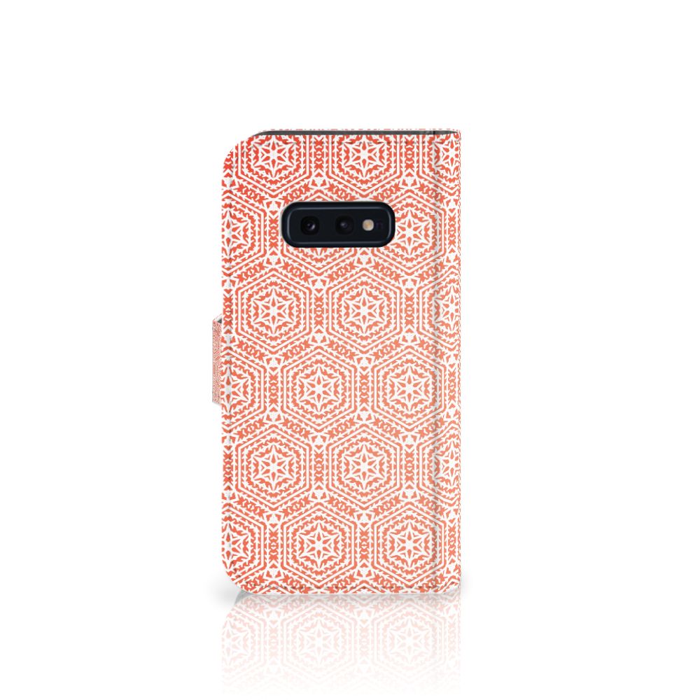 Samsung Galaxy S10e Telefoon Hoesje Pattern Orange