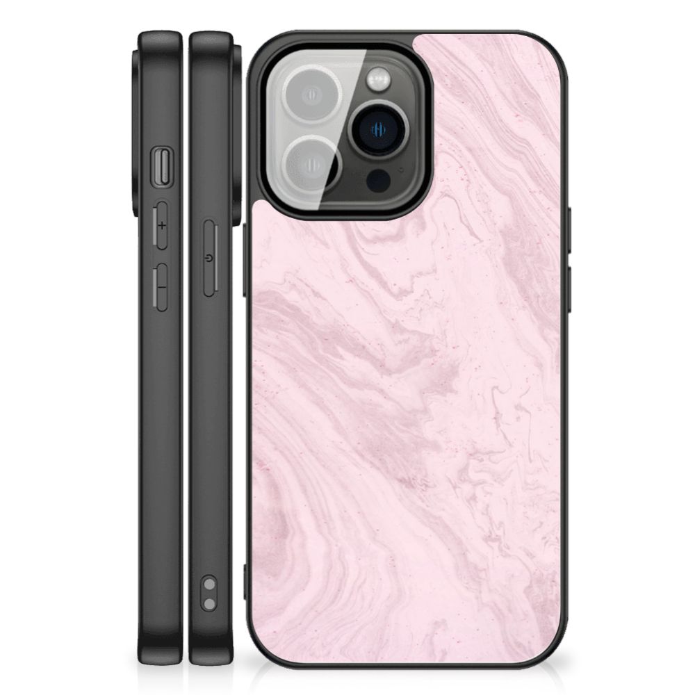 iPhone 13 Pro Max Marmeren Print Telefoonhoesje Marble Pink - Origineel Cadeau Vriendin B2C Telecom