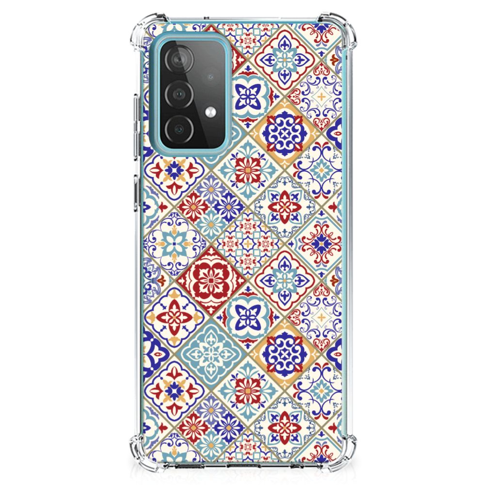 Samsung Galaxy A52 4G/5G Anti-Shock Hoesje Tiles Color