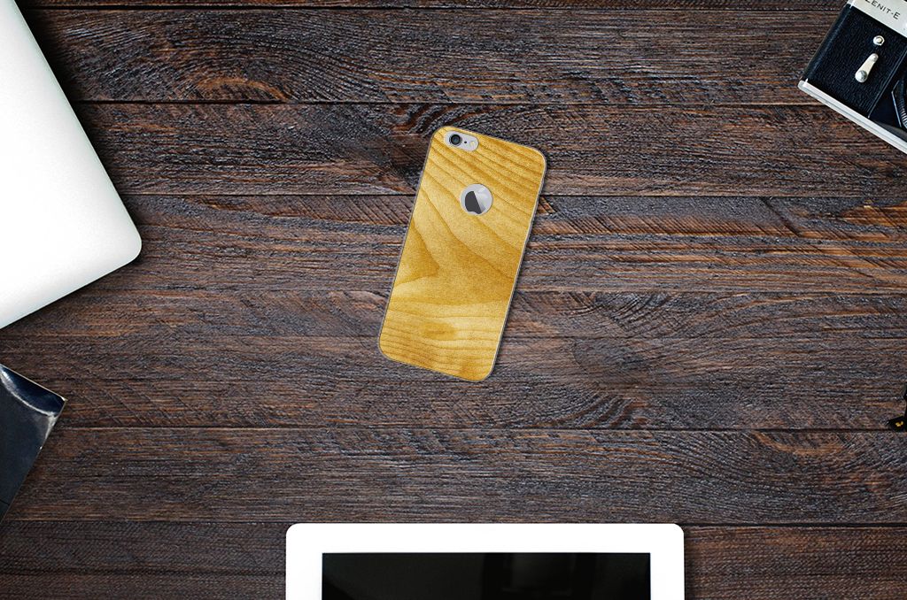 Apple iPhone 6 Plus | 6s Plus Bumper Hoesje Licht Hout