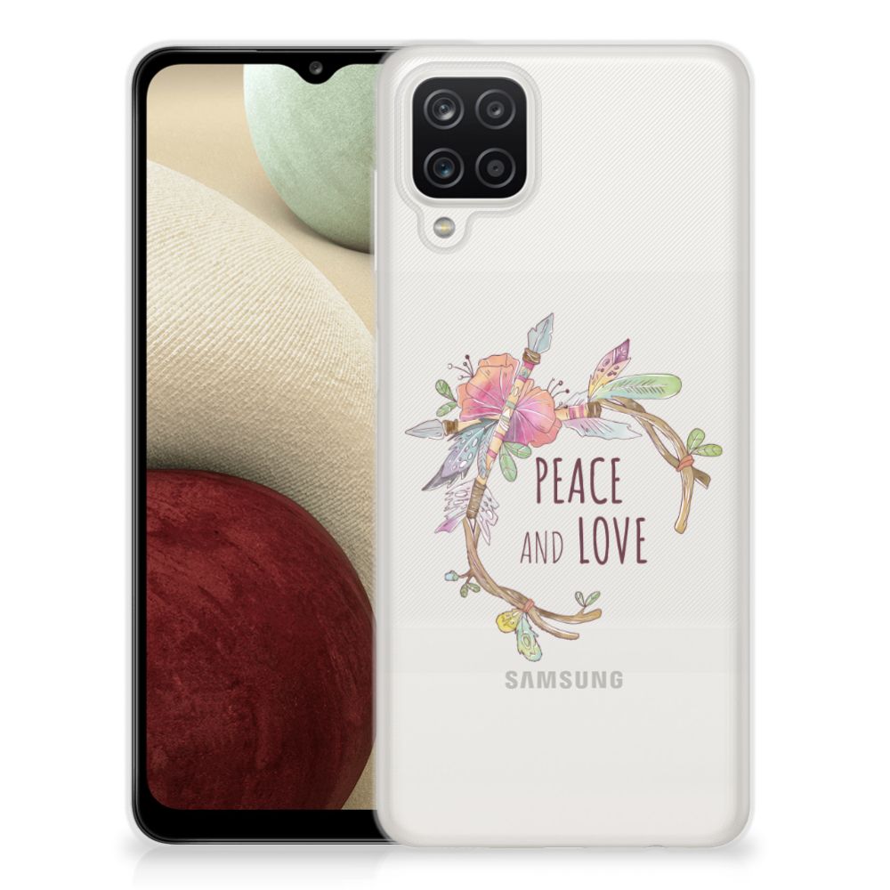 Samsung Galaxy A12 Telefoonhoesje met Naam Boho Text