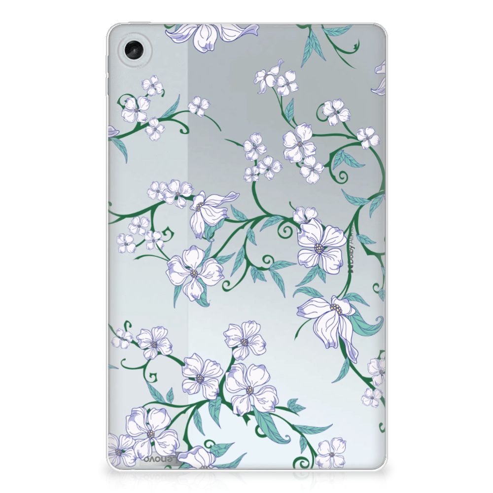 Lenovo Tab M10 Plus (3e generatie) Uniek Siliconen Hoesje Blossom White - B2C Telecom