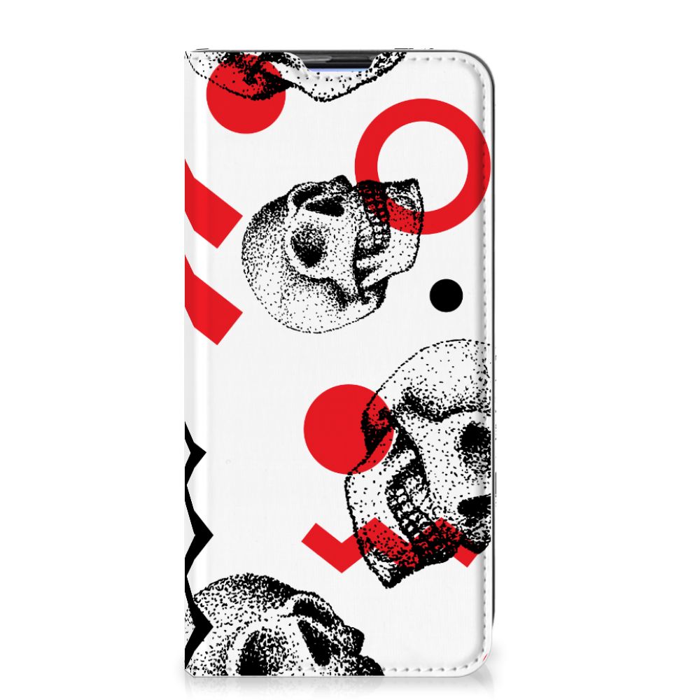 Mobiel BookCase Xiaomi Redmi K20 Pro Skull Red - B2C Telecom